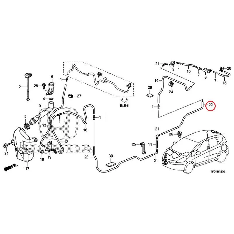 [NEW] JDM HONDA FIT GE8 2012 Windshield Washer GENUINE OEM - Image 23