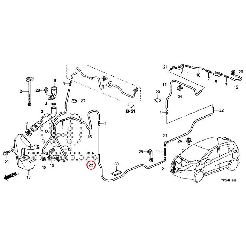 [NEW] JDM HONDA FIT GE8 2012 Windshield Washer GENUINE OEM - Image 24