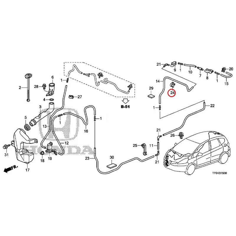 [NEW] JDM HONDA FIT GE8 2012 Windshield Washer GENUINE OEM - Image 25