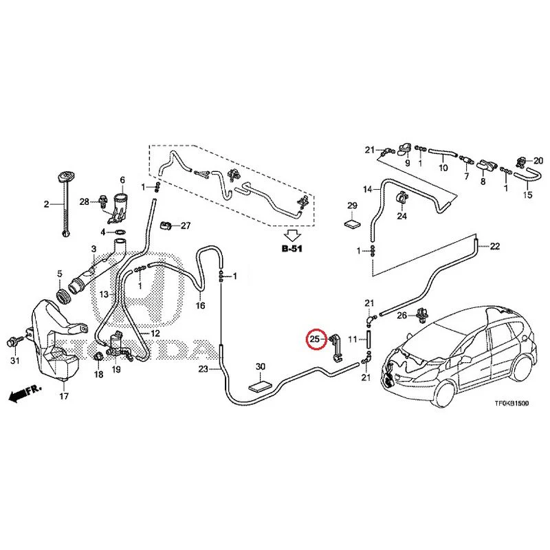 [NEW] JDM HONDA FIT GE8 2012 Windshield Washer GENUINE OEM - Image 26