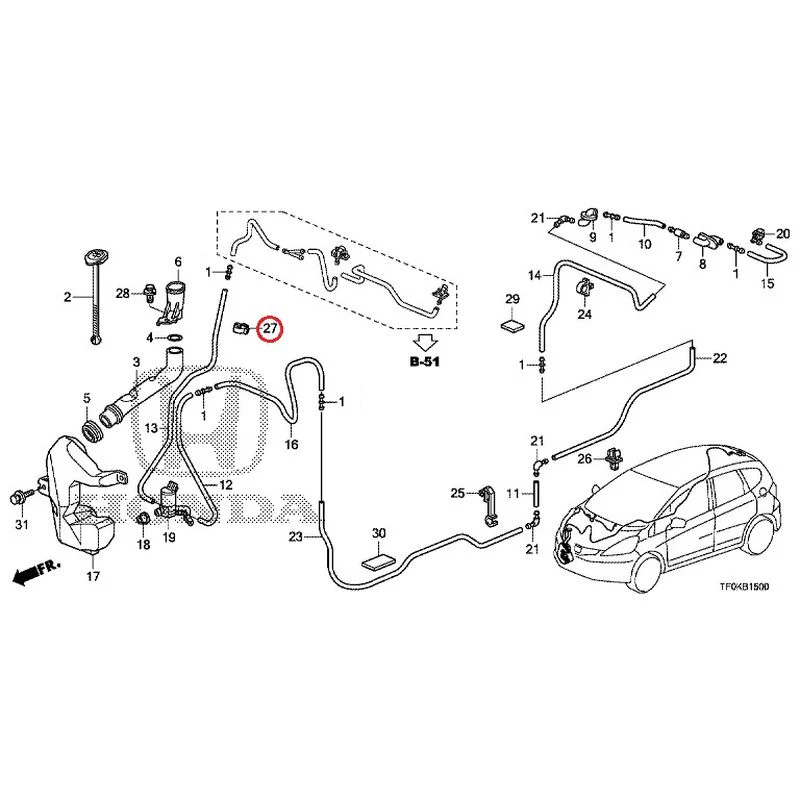 [NEW] JDM HONDA FIT GE8 2012 Windshield Washer GENUINE OEM - Image 28