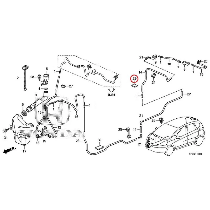 [NEW] JDM HONDA FIT GE8 2012 Windshield Washer GENUINE OEM - Image 30
