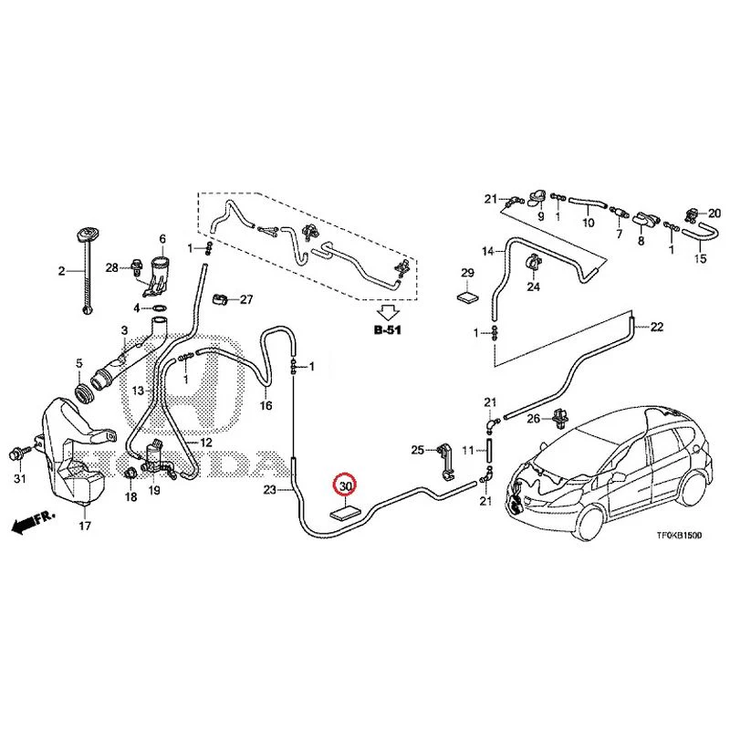 [NEW] JDM HONDA FIT GE8 2012 Windshield Washer GENUINE OEM - Image 31
