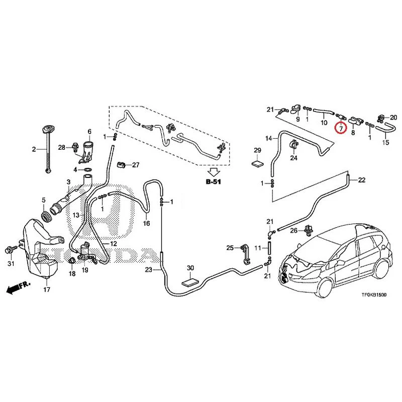 [NEW] JDM HONDA FIT GE8 2012 Windshield Washer GENUINE OEM - Image 8