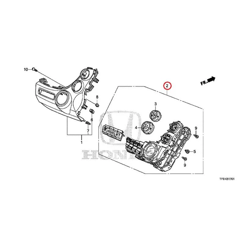 [NEW] JDM HONDA FIT GE8 2012 Auto Air Conditioner Control GENUINE OEM - Image 3