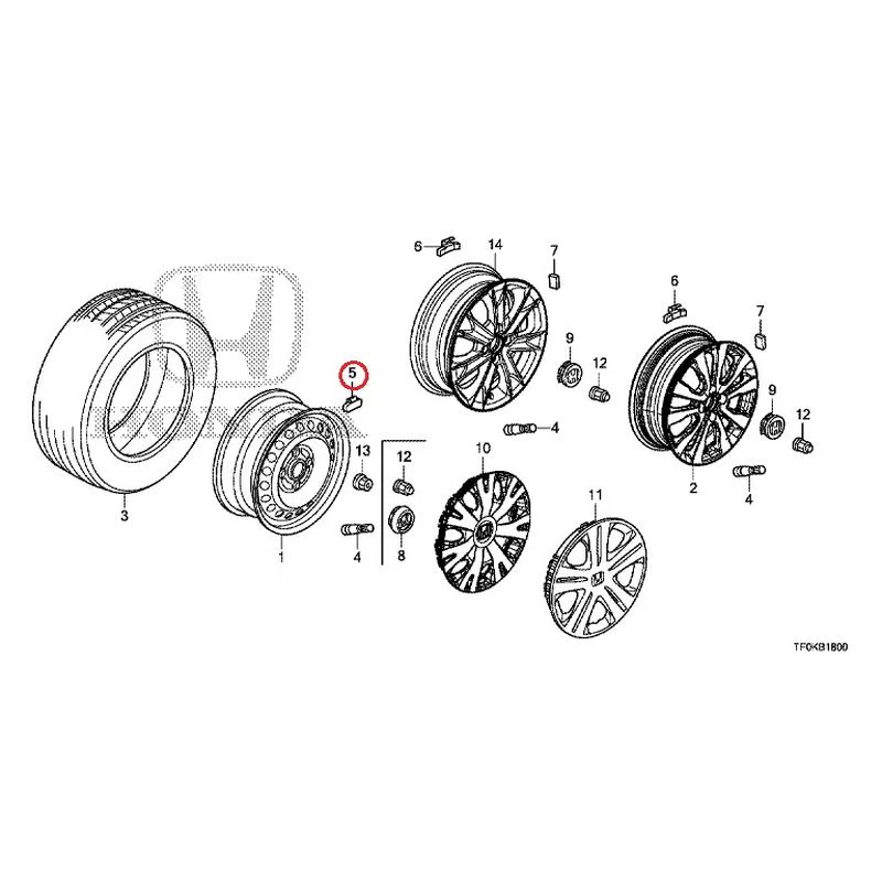 [NEW] JDM HONDA FIT GE8 2012 Tire/Wheel Disc GENUINE OEM - Image 19