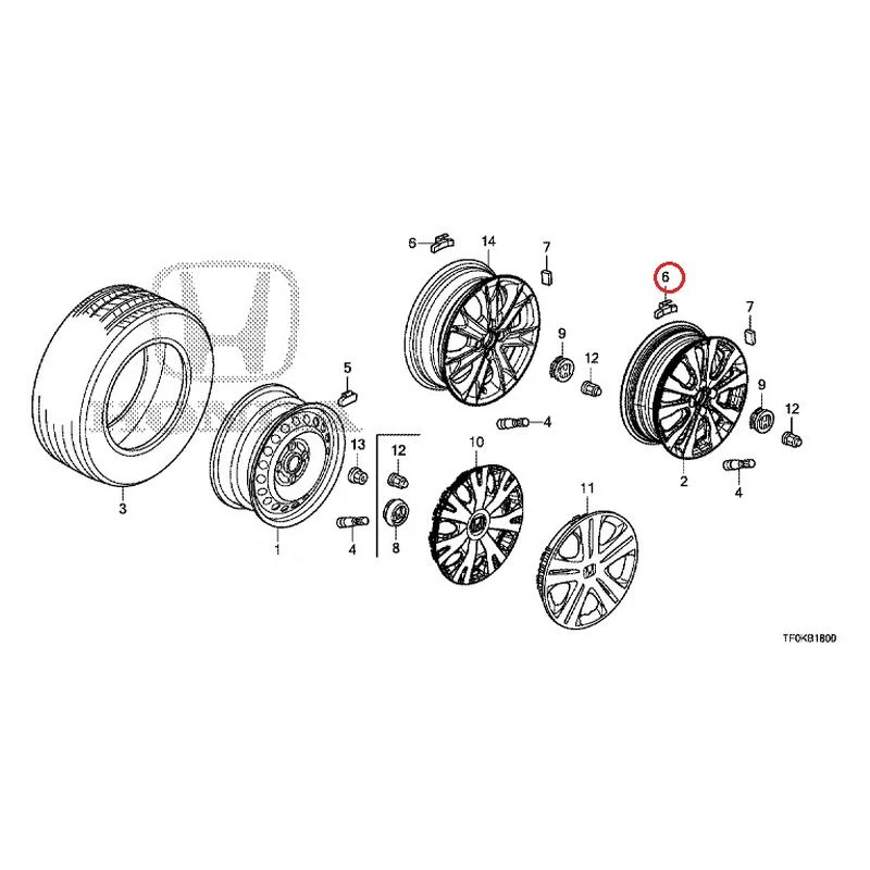 [NEW] JDM HONDA FIT GE8 2012 Tire/Wheel Disc GENUINE OEM - Image 23