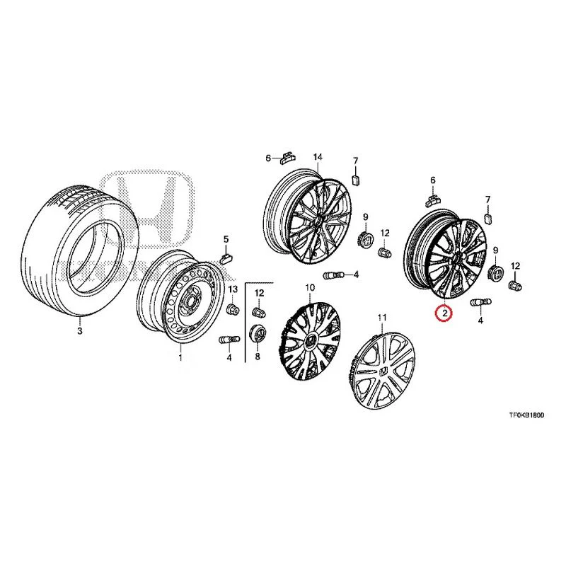 [NEW] JDM HONDA FIT GE8 2012 Tire/Wheel Disc GENUINE OEM - Image 3