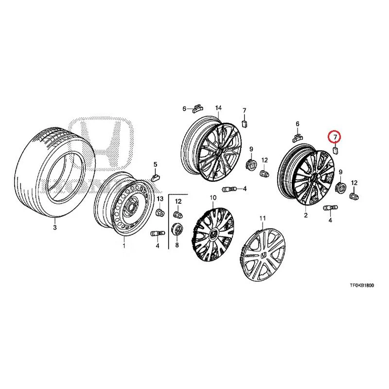 [NEW] JDM HONDA FIT GE8 2012 Tire/Wheel Disc GENUINE OEM - Image 47