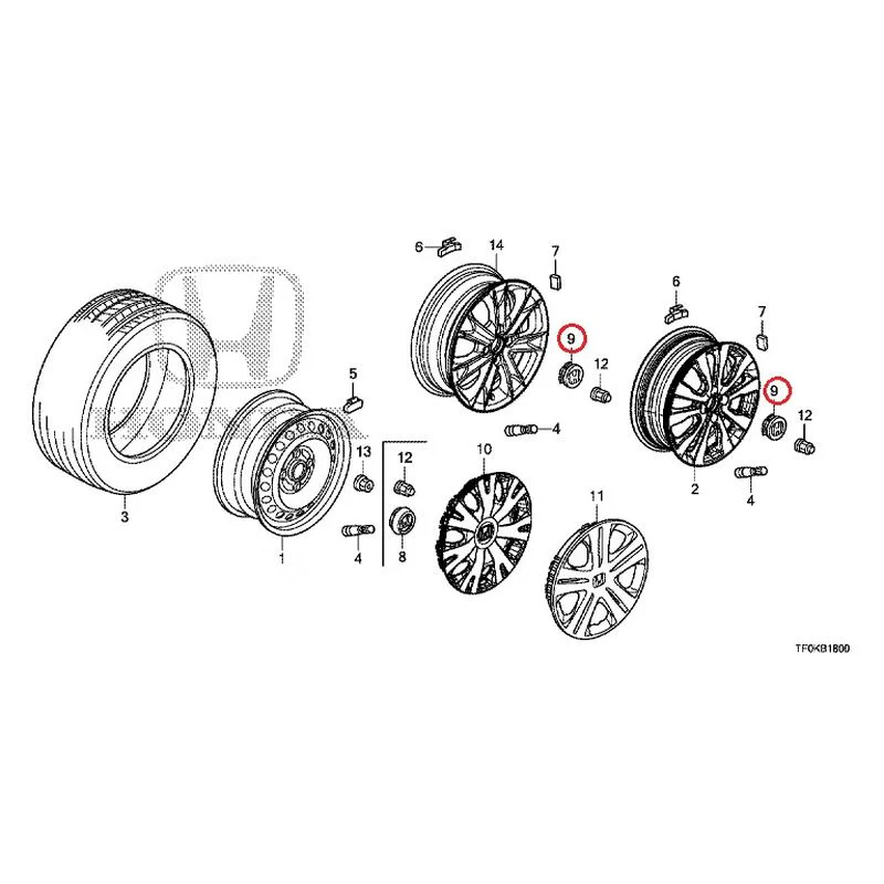 [NEW] JDM HONDA FIT GE8 2012 Tire/Wheel Disc GENUINE OEM - Image 55