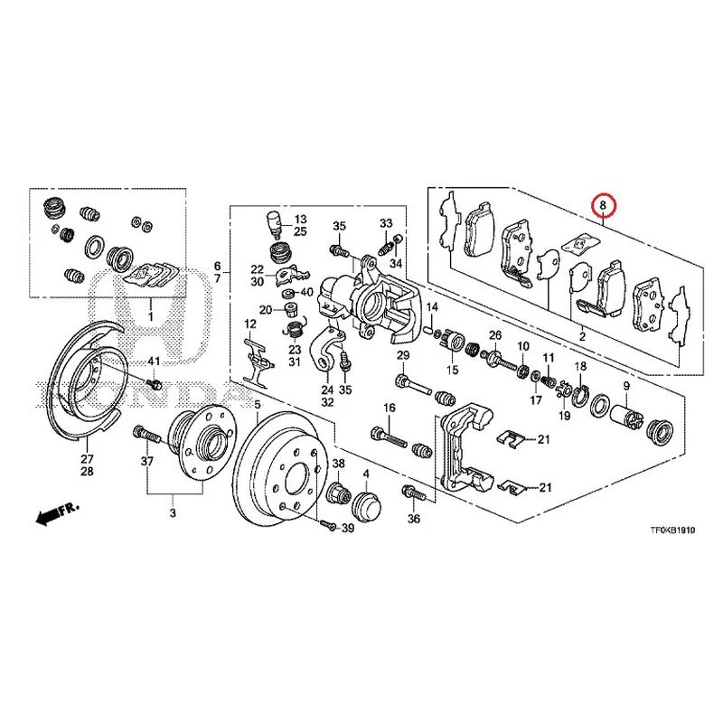 [NEW] JDM HONDA FIT GE8 2012 Rear Brakes (Disc) GENUINE OEM - Image 10