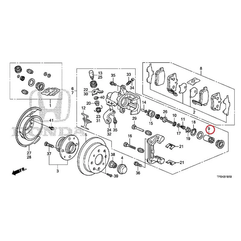 [NEW] JDM HONDA FIT GE8 2012 Rear Brakes (Disc) GENUINE OEM - Image 11