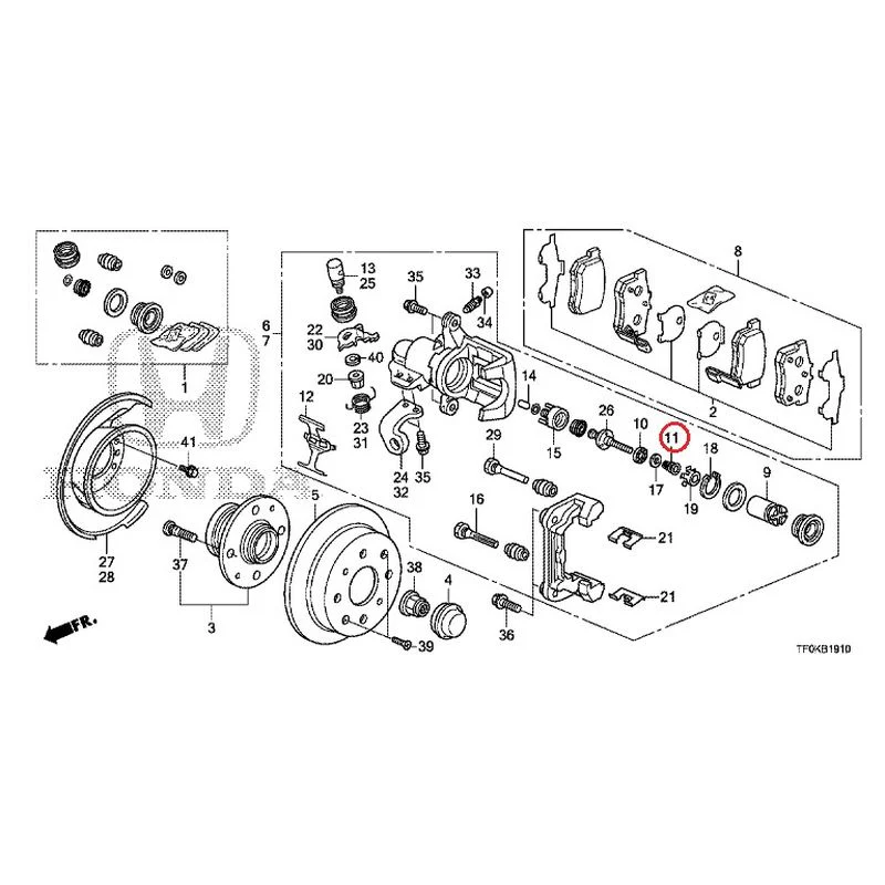 [NEW] JDM HONDA FIT GE8 2012 Rear Brakes (Disc) GENUINE OEM - Image 13