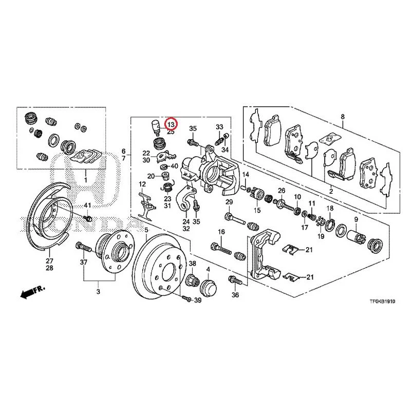 [NEW] JDM HONDA FIT GE8 2012 Rear Brakes (Disc) GENUINE OEM - Image 15