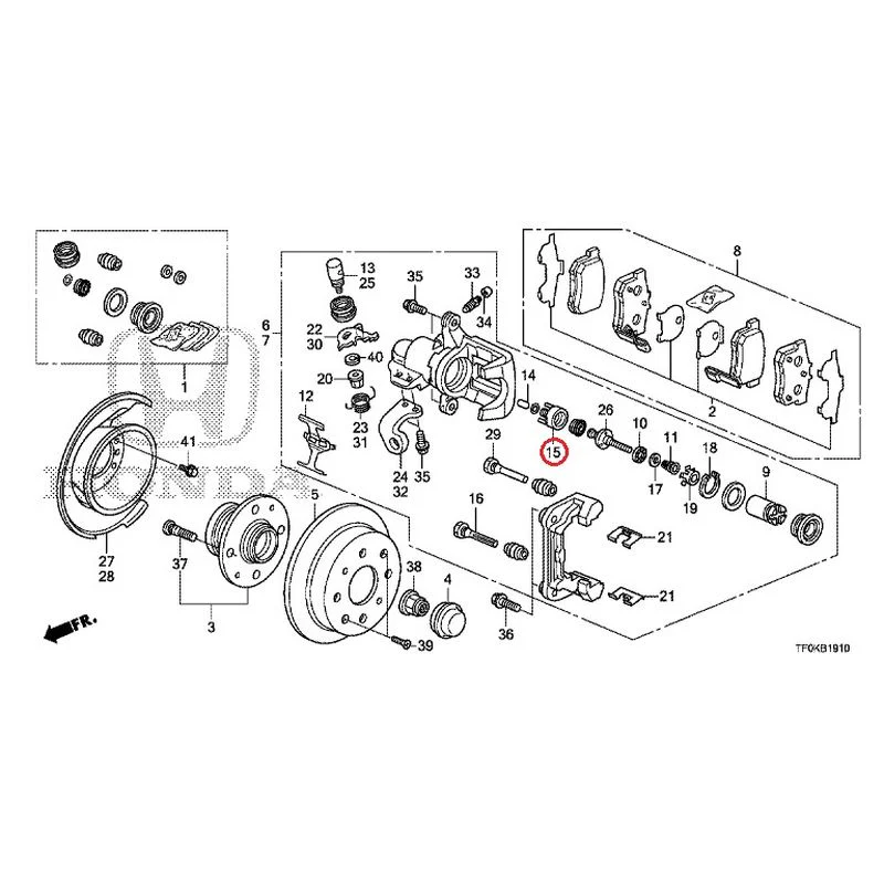 [NEW] JDM HONDA FIT GE8 2012 Rear Brakes (Disc) GENUINE OEM - Image 17