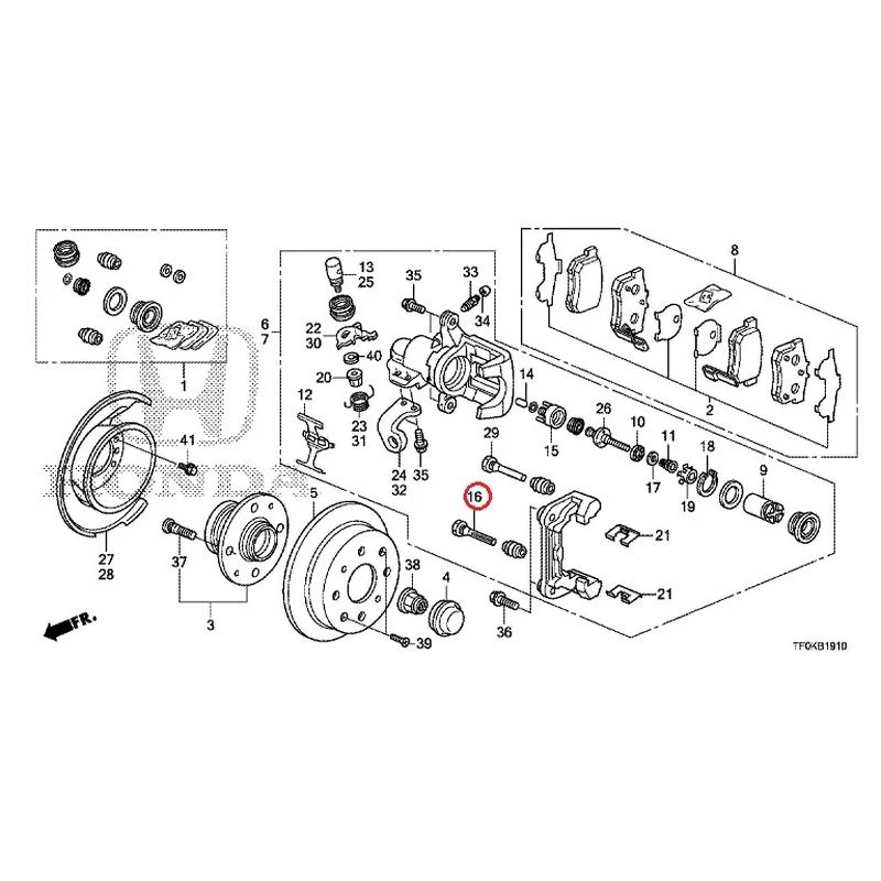 [NEW] JDM HONDA FIT GE8 2012 Rear Brakes (Disc) GENUINE OEM - Image 18
