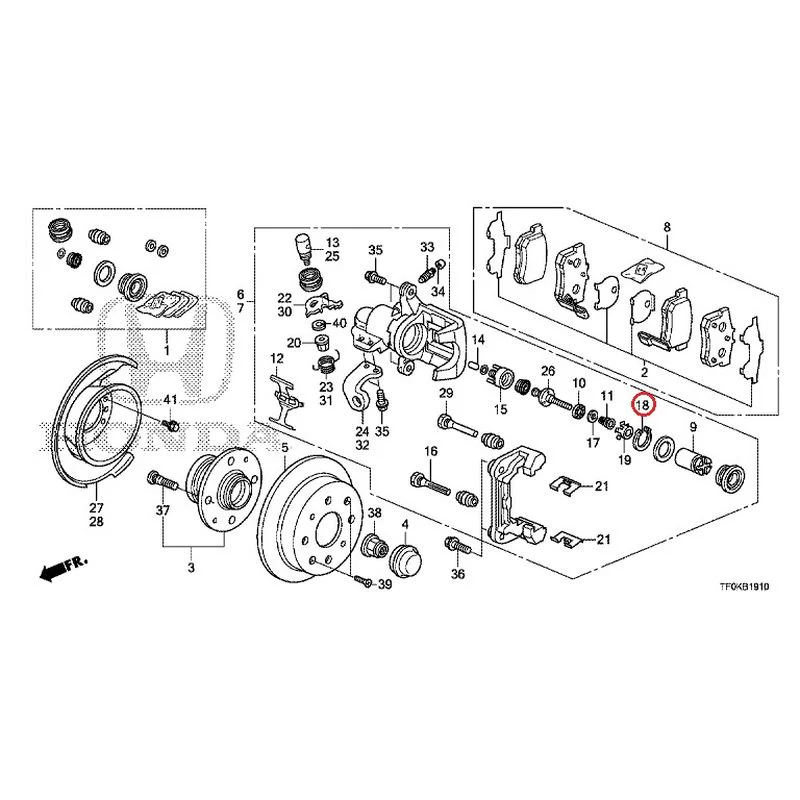 [NEW] JDM HONDA FIT GE8 2012 Rear Brakes (Disc) GENUINE OEM - Image 20