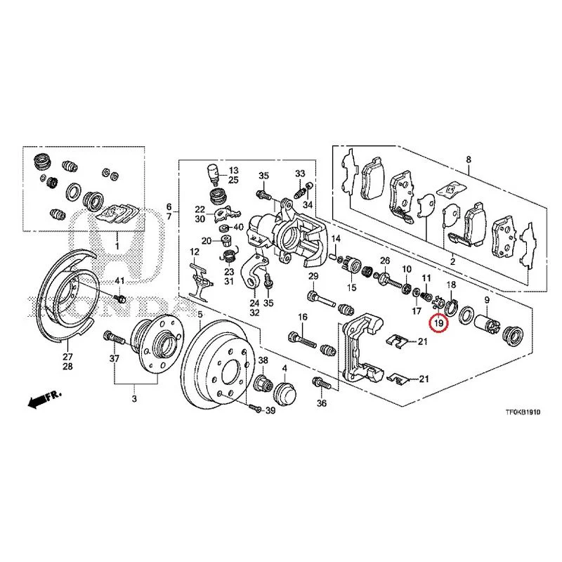 [NEW] JDM HONDA FIT GE8 2012 Rear Brakes (Disc) GENUINE OEM - Image 21
