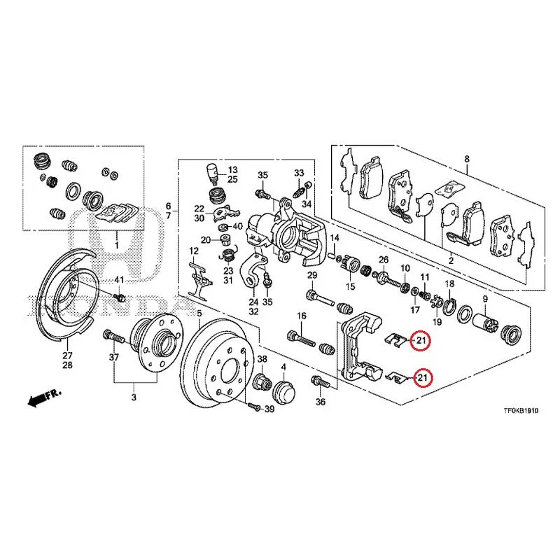 [NEW] JDM HONDA FIT GE8 2012 Rear Brakes (Disc) GENUINE OEM - Image 23