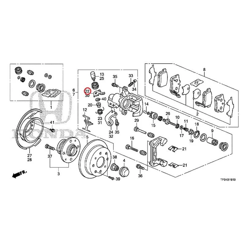 [NEW] JDM HONDA FIT GE8 2012 Rear Brakes (Disc) GENUINE OEM - Image 24
