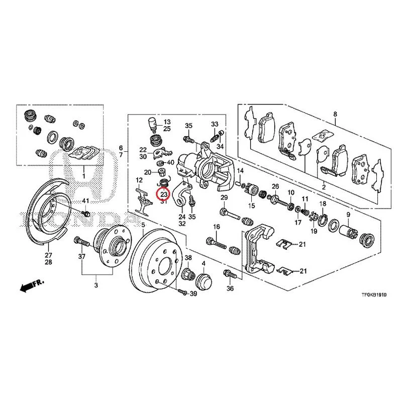 [NEW] JDM HONDA FIT GE8 2012 Rear Brakes (Disc) GENUINE OEM - Image 25