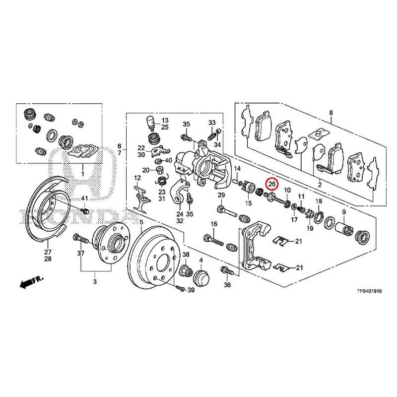 [NEW] JDM HONDA FIT GE8 2012 Rear Brakes (Disc) GENUINE OEM - Image 28