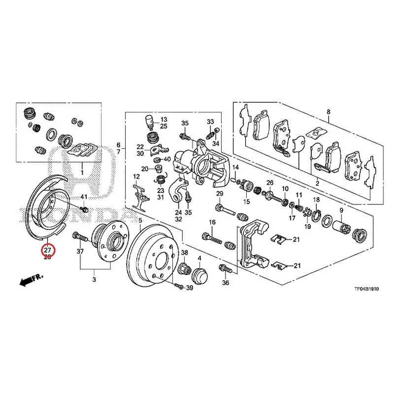 [NEW] JDM HONDA FIT GE8 2012 Rear Brakes (Disc) GENUINE OEM - Image 29