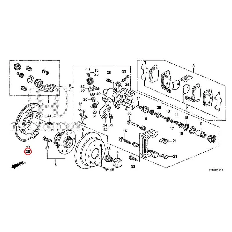 [NEW] JDM HONDA FIT GE8 2012 Rear Brakes (Disc) GENUINE OEM - Image 30