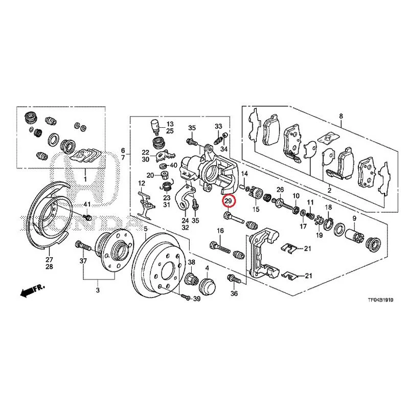 [NEW] JDM HONDA FIT GE8 2012 Rear Brakes (Disc) GENUINE OEM - Image 31