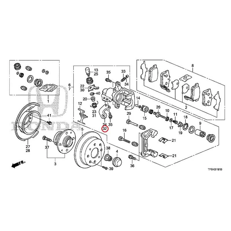 [NEW] JDM HONDA FIT GE8 2012 Rear Brakes (Disc) GENUINE OEM - Image 34