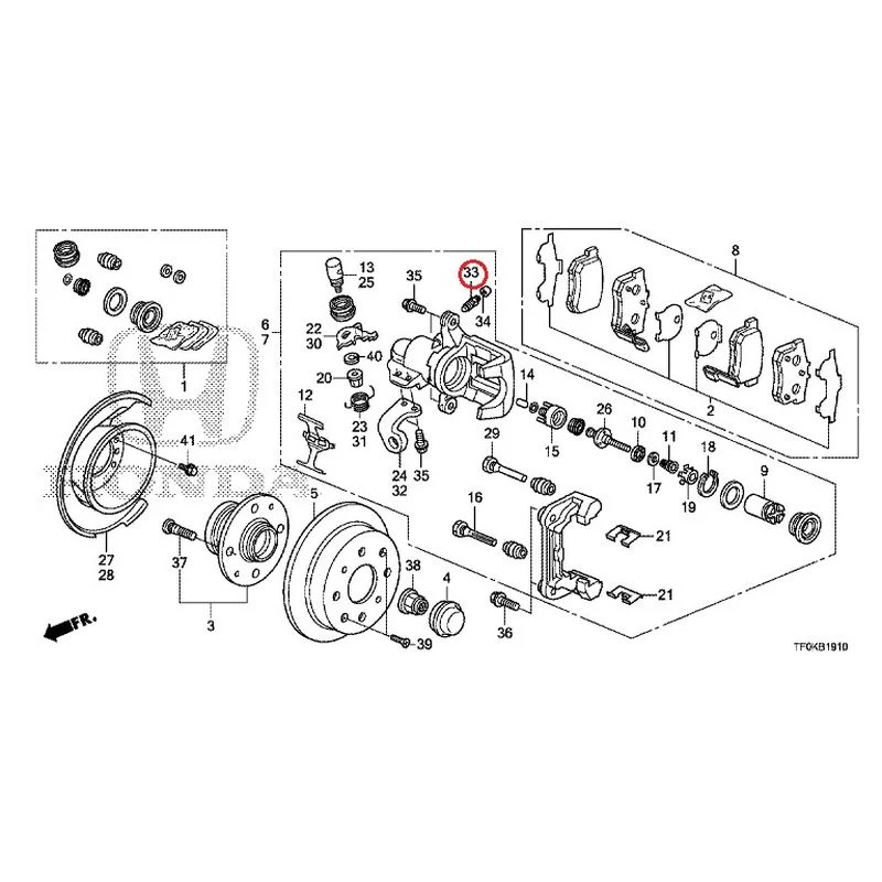 [NEW] JDM HONDA FIT GE8 2012 Rear Brakes (Disc) GENUINE OEM - Image 35