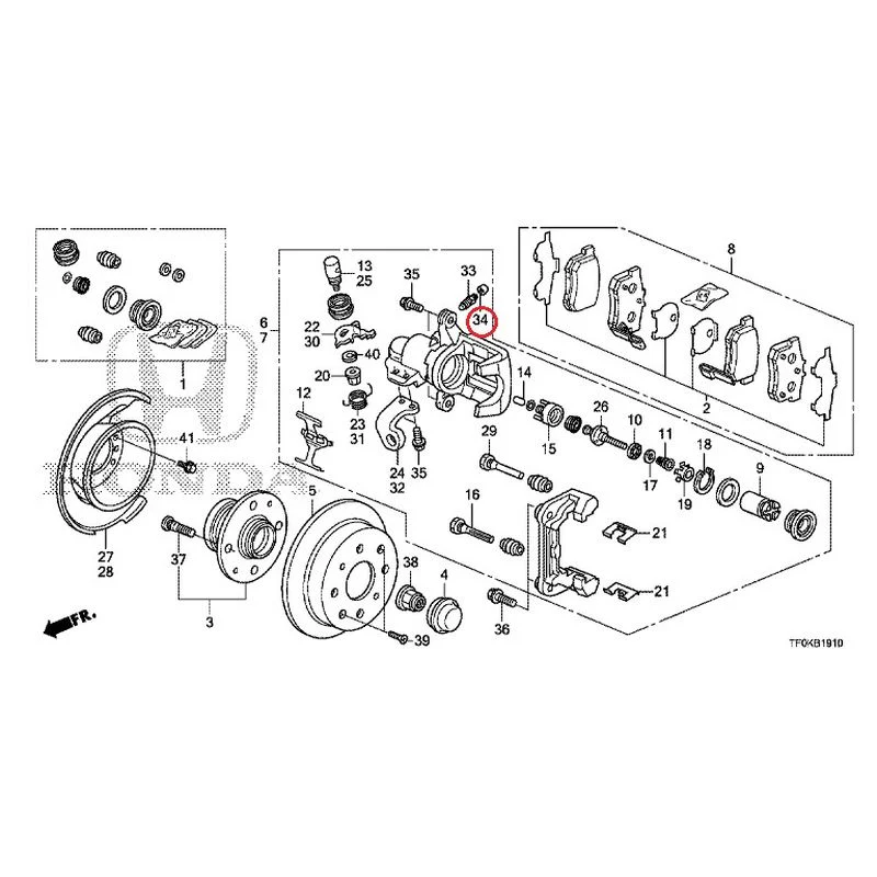 [NEW] JDM HONDA FIT GE8 2012 Rear Brakes (Disc) GENUINE OEM - Image 36