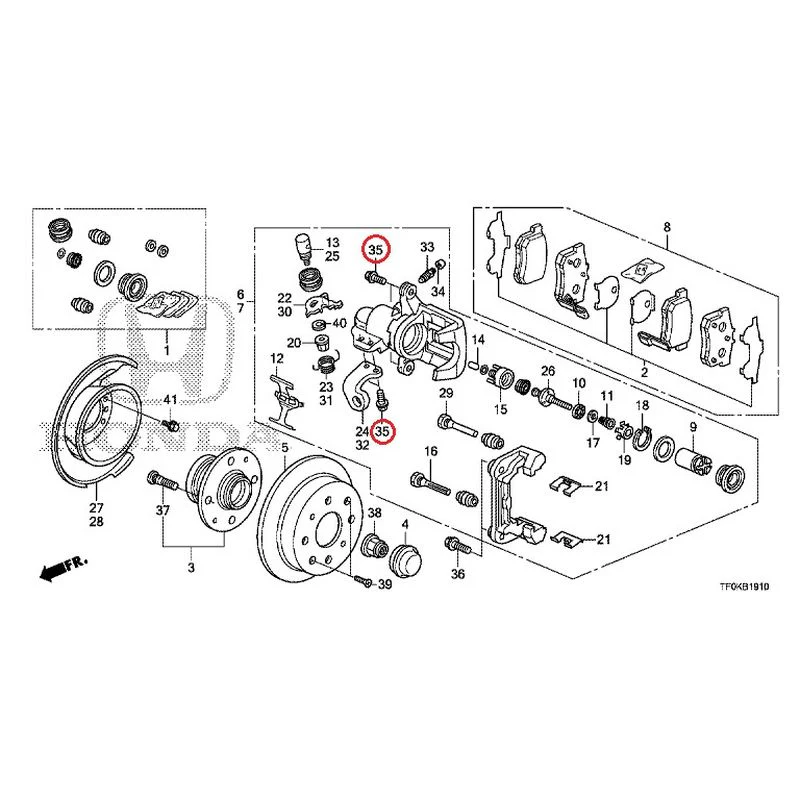 [NEW] JDM HONDA FIT GE8 2012 Rear Brakes (Disc) GENUINE OEM - Image 37
