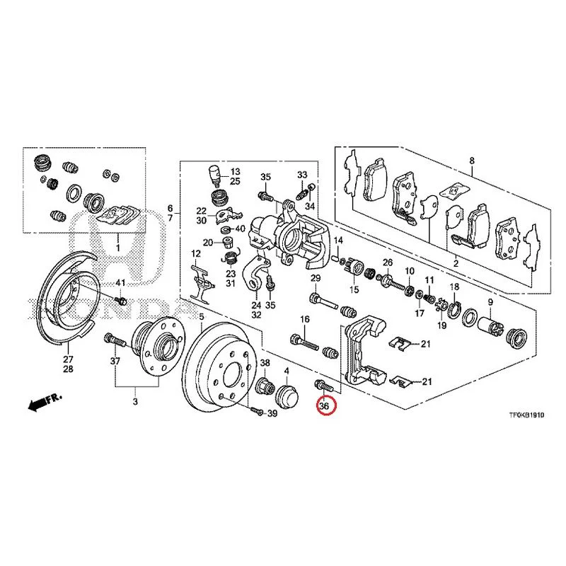 [NEW] JDM HONDA FIT GE8 2012 Rear Brakes (Disc) GENUINE OEM - Image 38