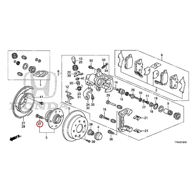 [NEW] JDM HONDA FIT GE8 2012 Rear Brakes (Disc) GENUINE OEM - Image 41