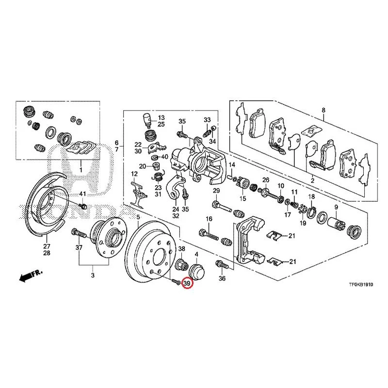 [NEW] JDM HONDA FIT GE8 2012 Rear Brakes (Disc) GENUINE OEM - Image 44