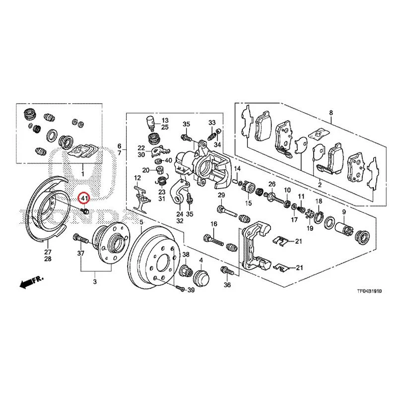 [NEW] JDM HONDA FIT GE8 2012 Rear Brakes (Disc) GENUINE OEM - Image 46
