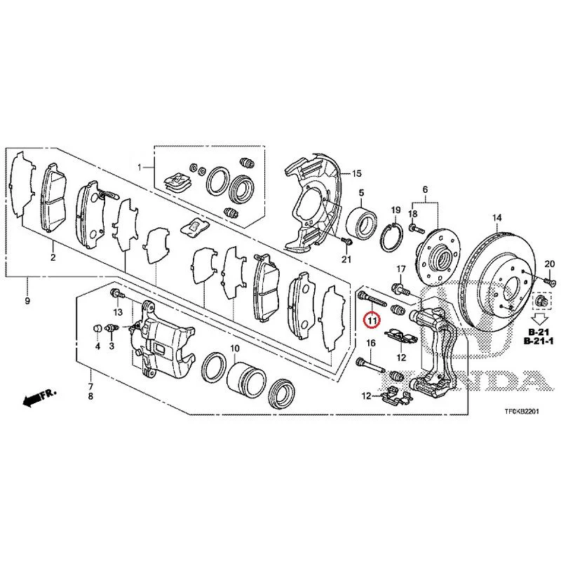 [NEW] JDM HONDA FIT GE8 2012 Front Brakes (2) GENUINE OEM - Image 15