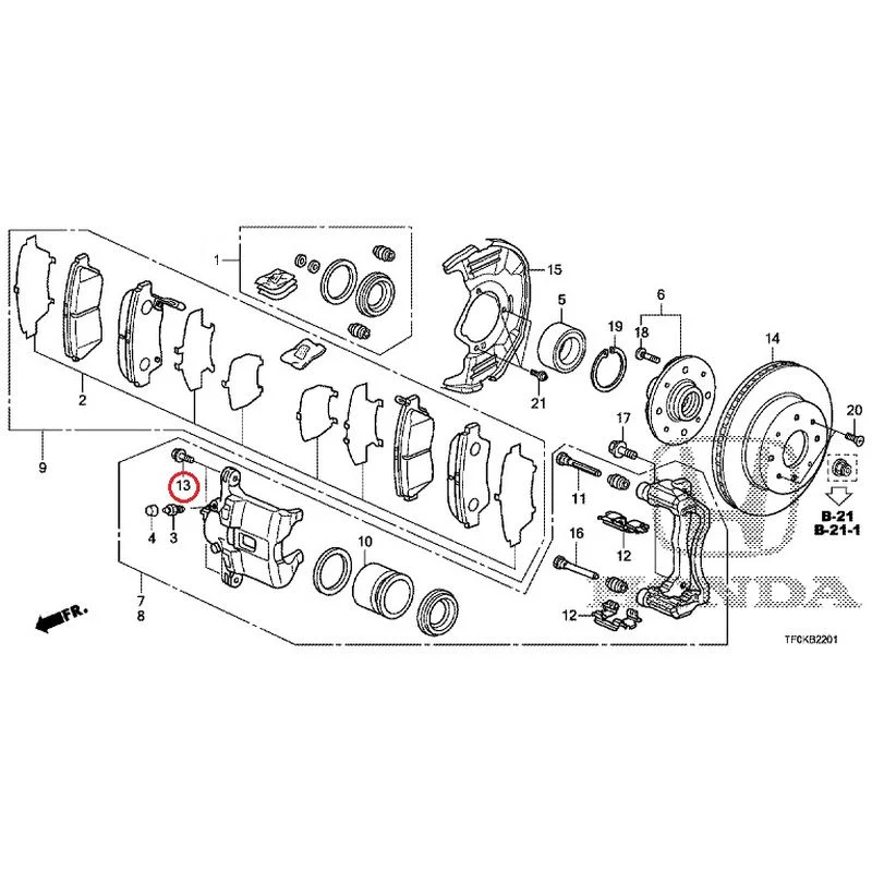 [NEW] JDM HONDA FIT GE8 2012 Front Brakes (2) GENUINE OEM - Image 17