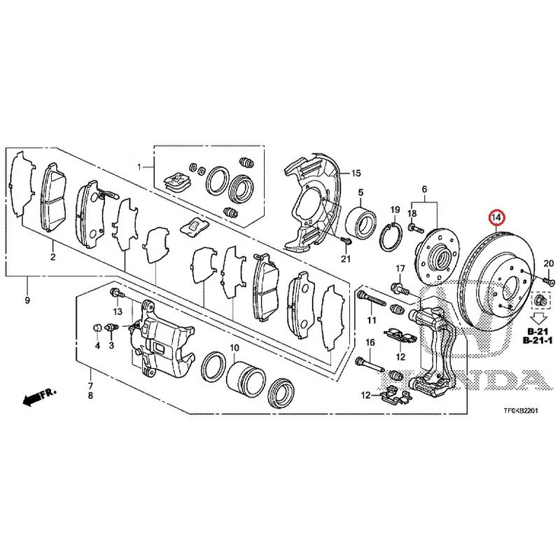 [NEW] JDM HONDA FIT GE8 2012 Front Brakes (2) GENUINE OEM - Image 18