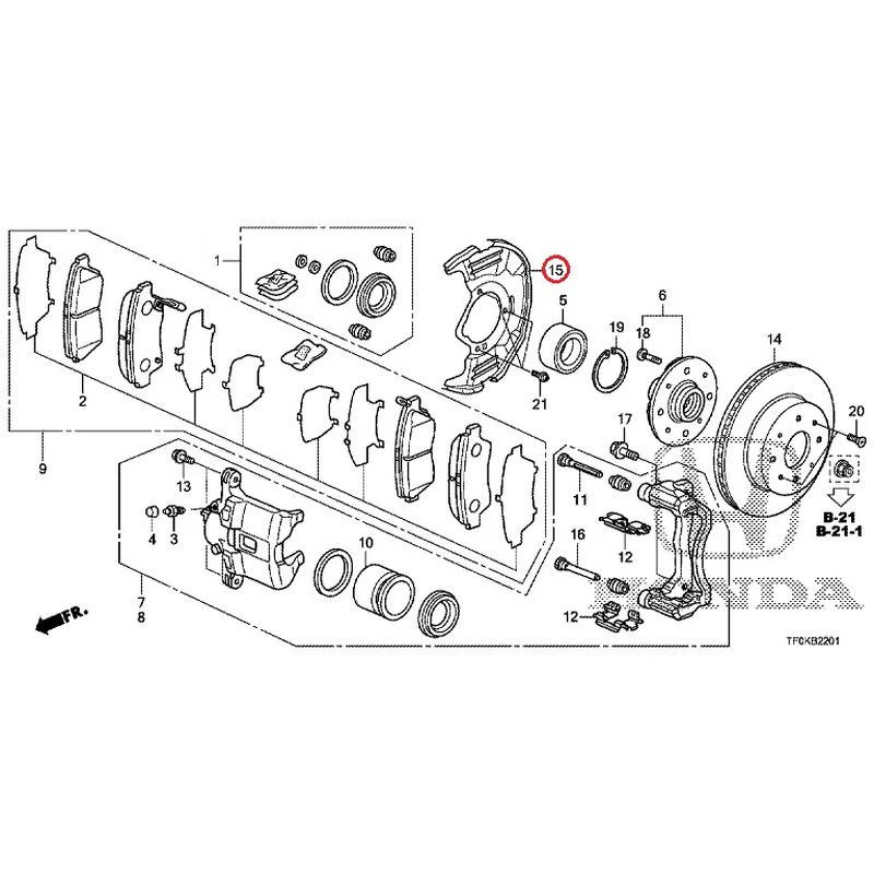 [NEW] JDM HONDA FIT GE8 2012 Front Brakes (2) GENUINE OEM - Image 19