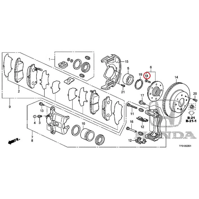 [NEW] JDM HONDA FIT GE8 2012 Front Brakes (2) GENUINE OEM - Image 24
