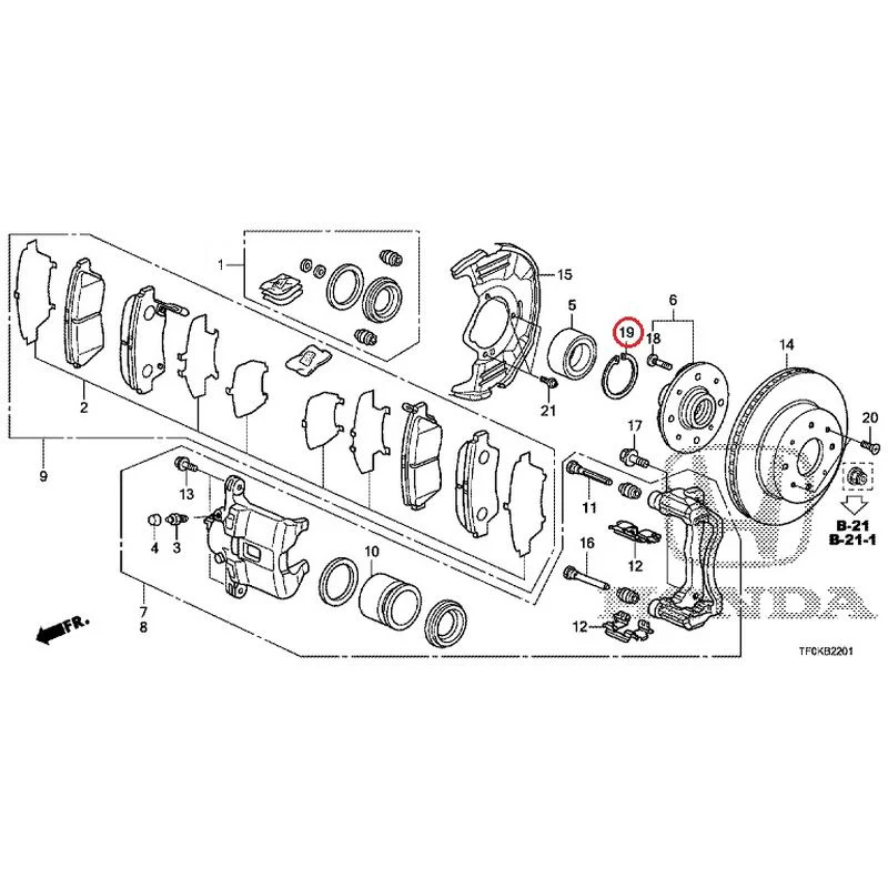 [NEW] JDM HONDA FIT GE8 2012 Front Brakes (2) GENUINE OEM - Image 25