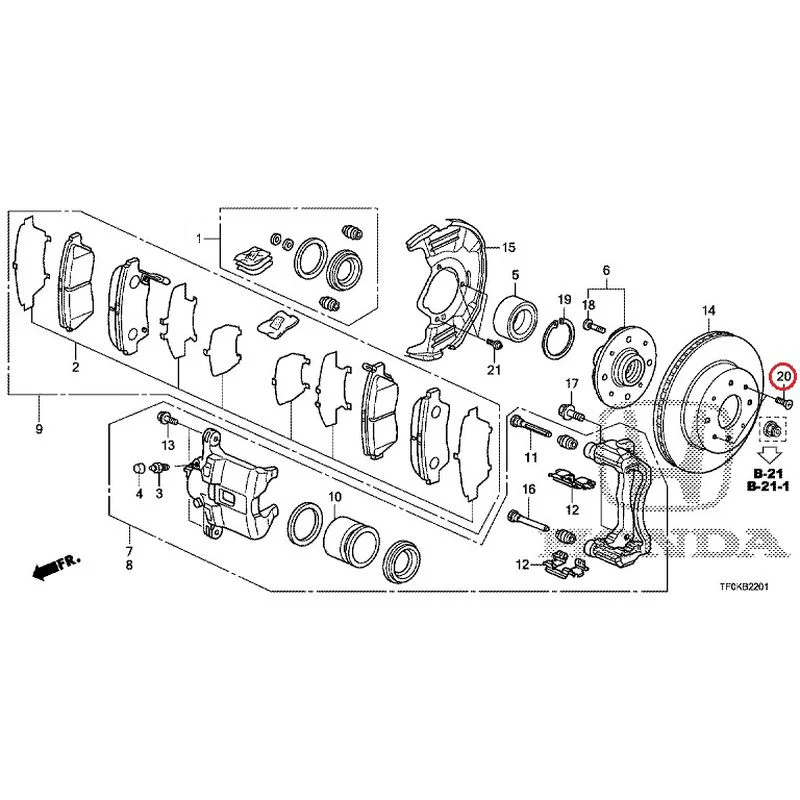 [NEW] JDM HONDA FIT GE8 2012 Front Brakes (2) GENUINE OEM - Image 26