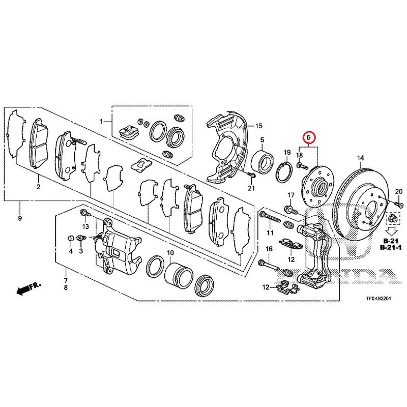 [NEW] JDM HONDA FIT GE8 2012 Front Brakes (2) GENUINE OEM - Image 7