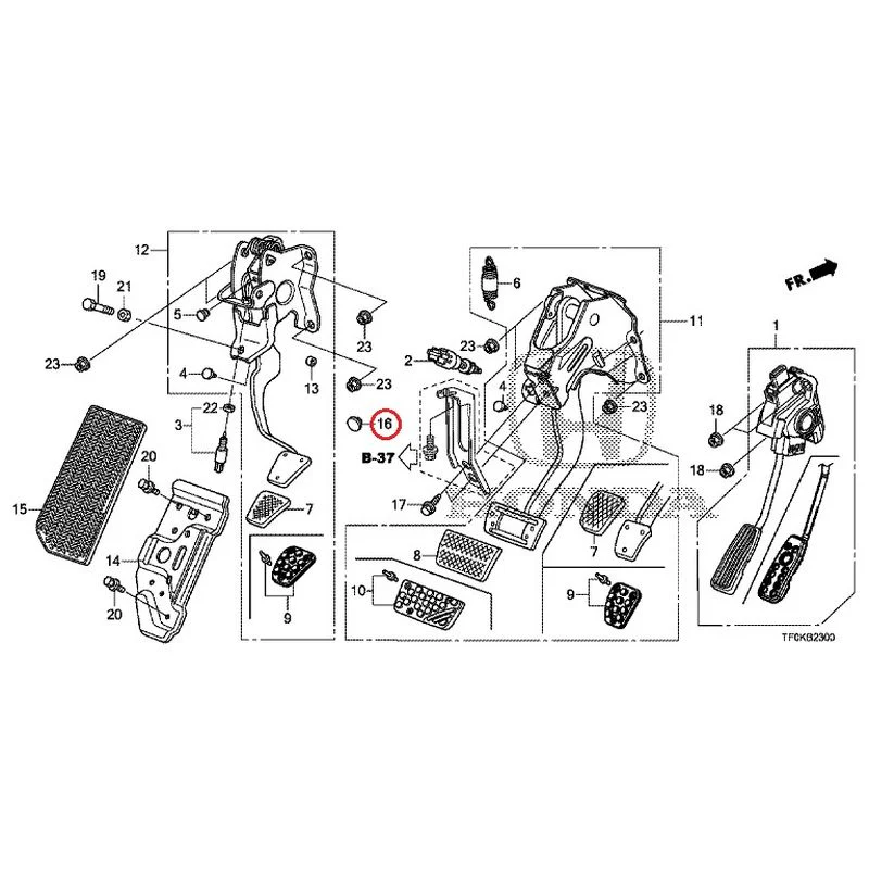 [NEW] JDM HONDA FIT GE8 2012 Pedals GENUINE OEM - Image 12