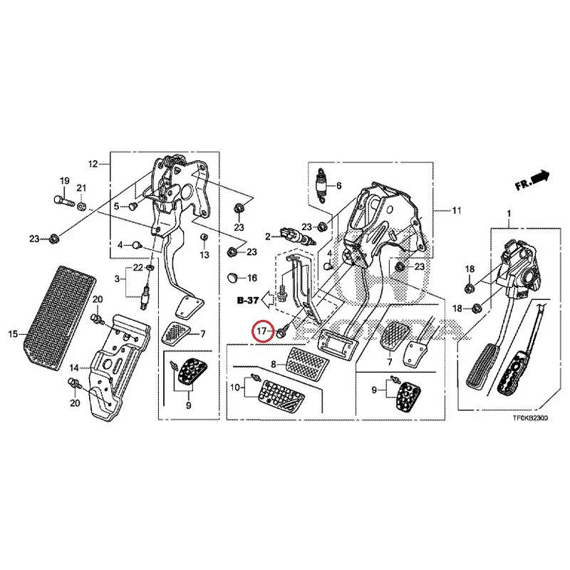 [NEW] JDM HONDA FIT GE8 2012 Pedals GENUINE OEM - Image 13
