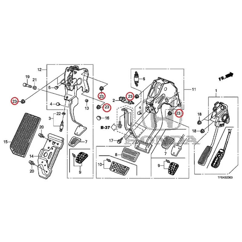 [NEW] JDM HONDA FIT GE8 2012 Pedals GENUINE OEM - Image 18