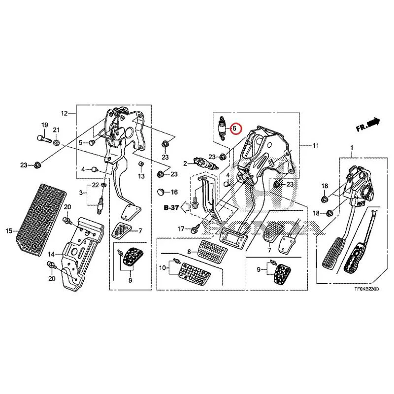 [NEW] JDM HONDA FIT GE8 2012 Pedals GENUINE OEM - Image 7