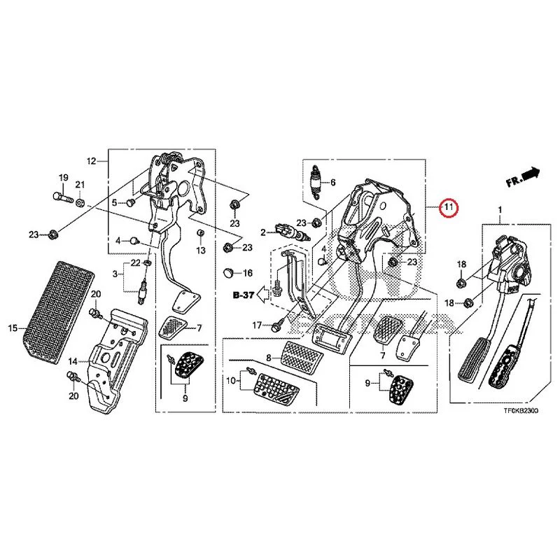 [NEW] JDM HONDA FIT GE8 2012 Pedals GENUINE OEM - Image 9